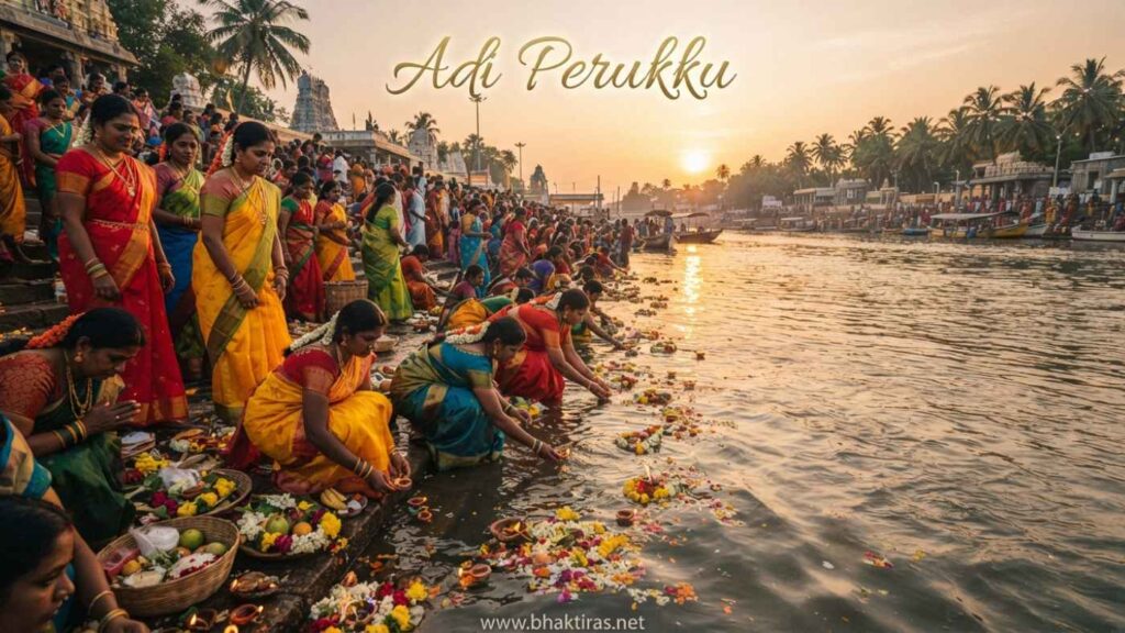 Adi Perukku festival celebration in India