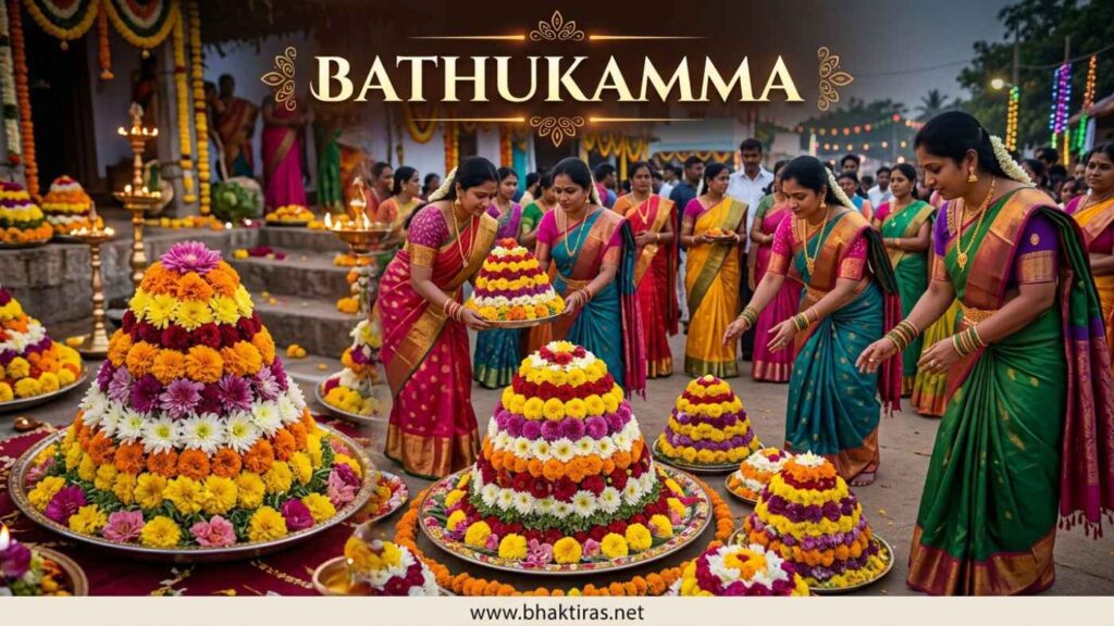 Bathukamma festival celebration in India