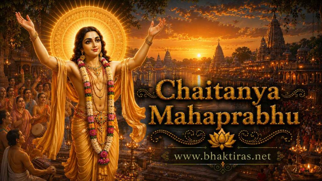 Chaitanya Mahaprabhu - Hindu deity portrait on Bhaktiras