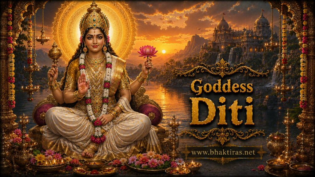 Goddess Diti - Hindu deity portrait on Bhaktiras
