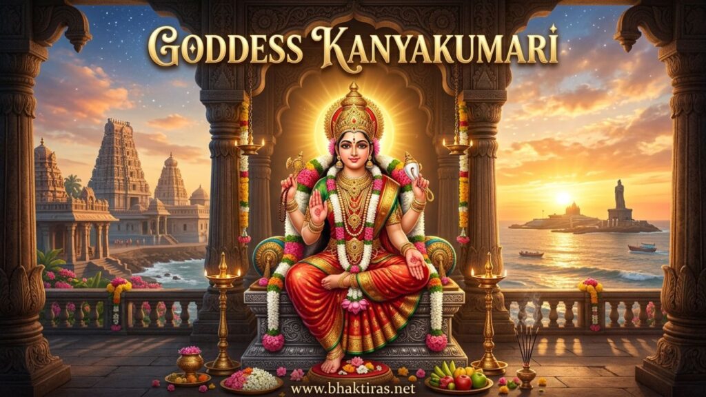 Goddess Kanyakumari - Hindu deity portrait on Bhaktiras