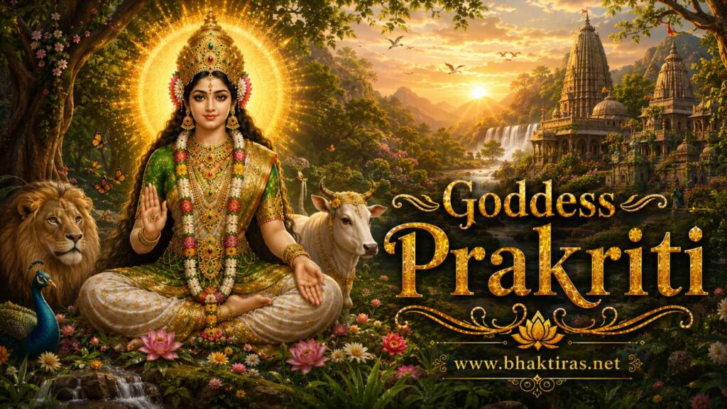 Goddess Prakriti - Hindu deity portrait on Bhaktiras