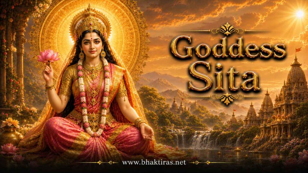 Goddess Sita - Hindu deity portrait on Bhaktiras
