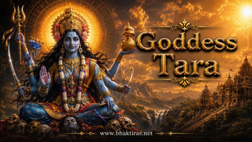 Goddess Tara - Hindu deity portrait on Bhaktiras