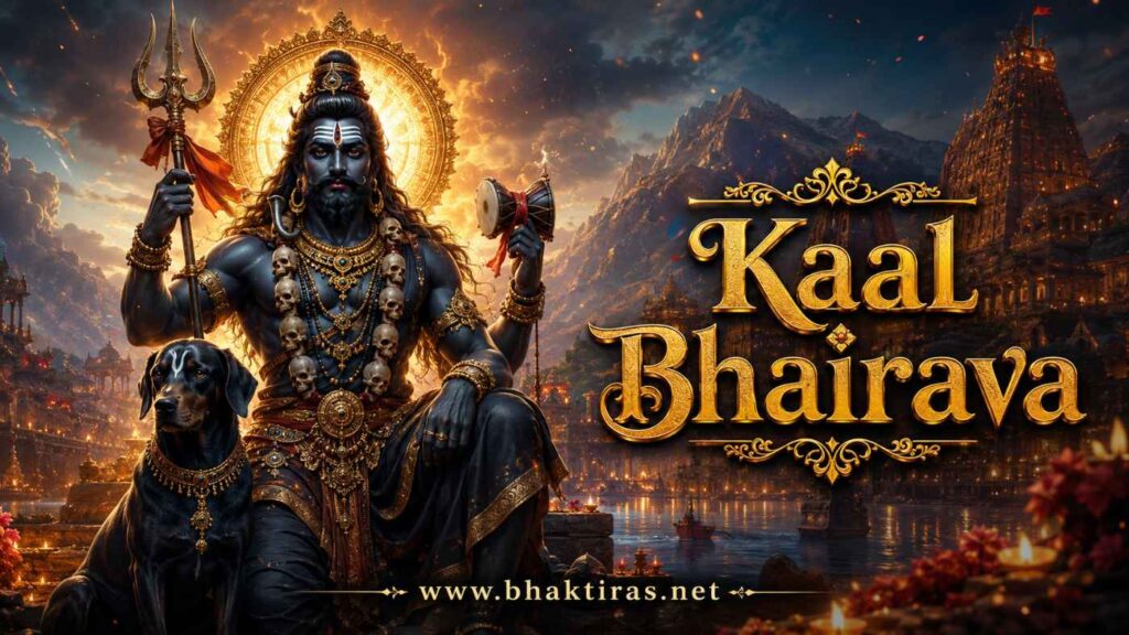 Kaal Bhairava - Hindu deity portrait on Bhaktiras