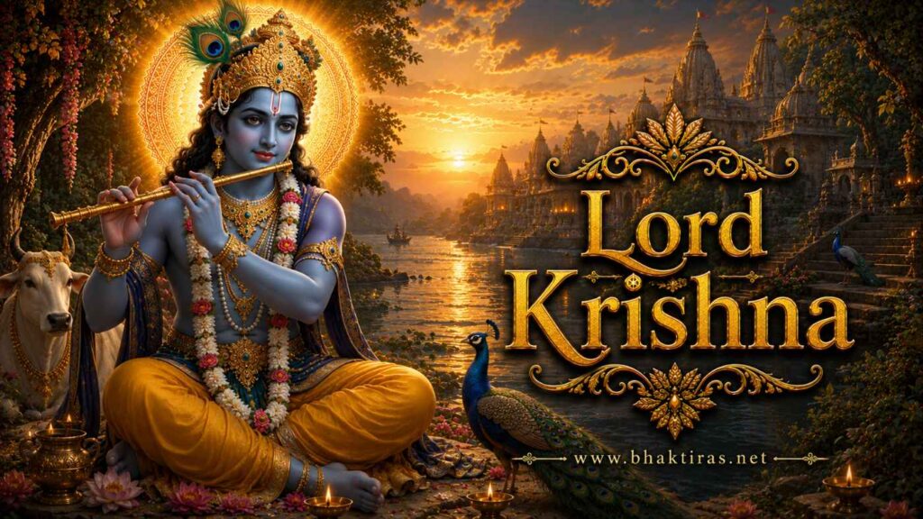 Lord Krishna - Hindu deity portrait on Bhaktiras