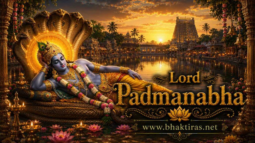 Lord Padmanabha - Hindu deity portrait on Bhaktiras