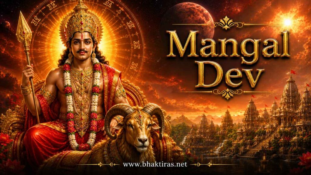 Mangal Dev - Hindu deity portrait on Bhaktiras