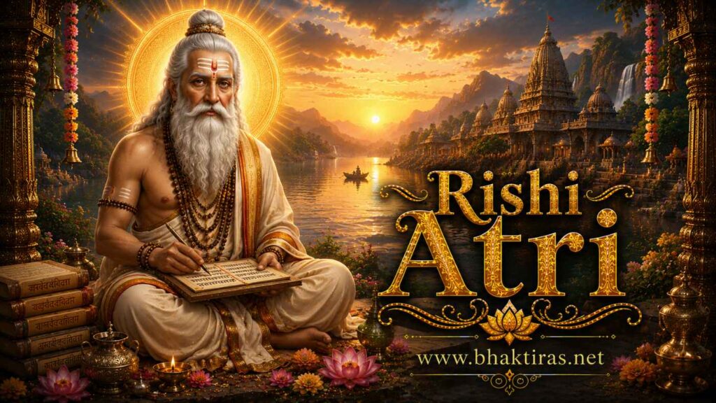 Rishi Atri - Hindu deity portrait on Bhaktiras