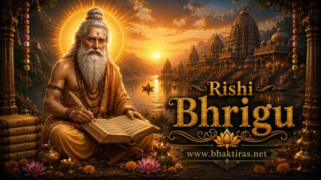 Rishi Bhrigu - Hindu deity portrait on Bhaktiras