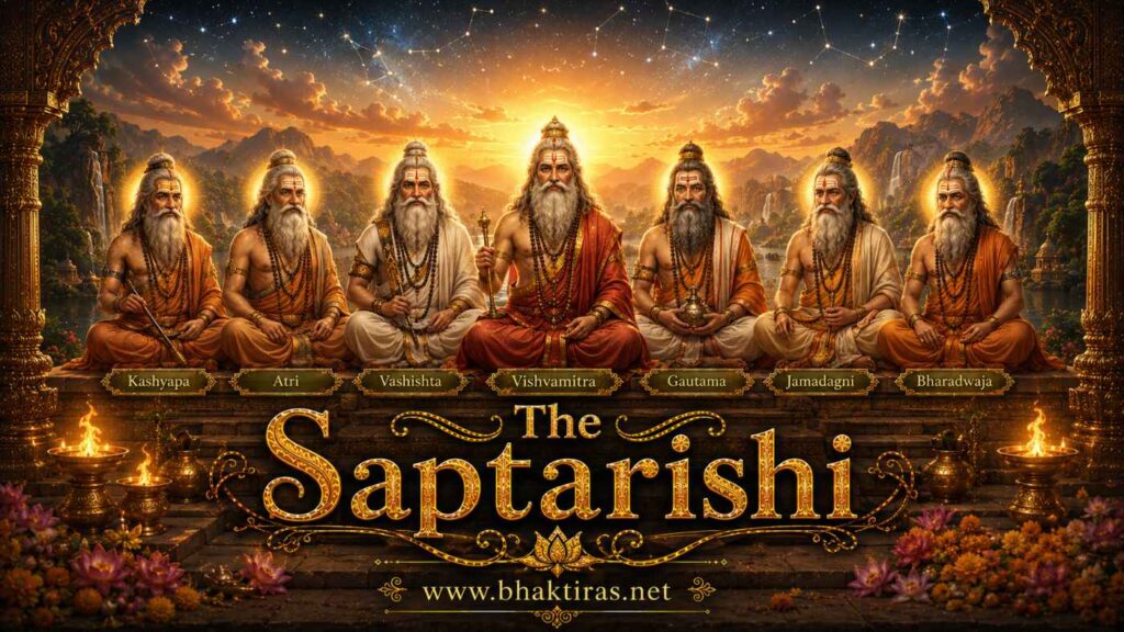 Saptarishi - Hindu deity portrait on Bhaktiras