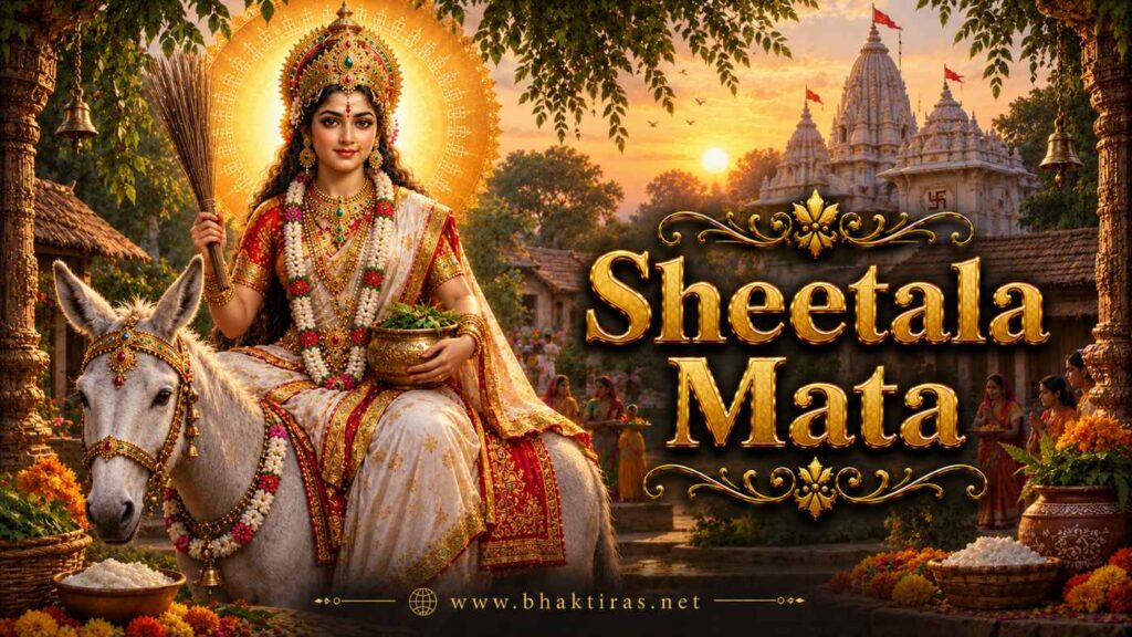Sheetala Mata - Hindu deity portrait on Bhaktiras