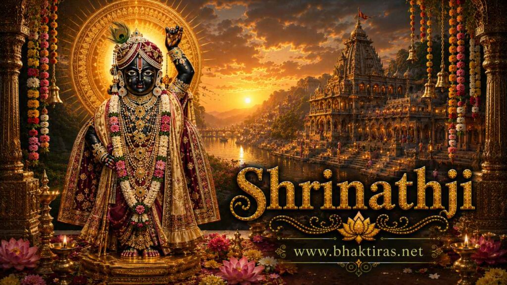 Srinathji - Hindu deity portrait on Bhaktiras