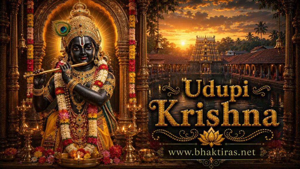 Udupi Krishna - Hindu deity portrait on Bhaktiras