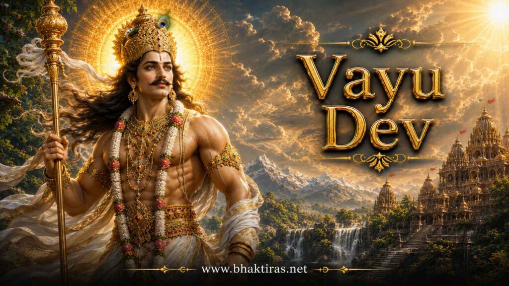 Vayu Dev - Hindu deity portrait on Bhaktiras