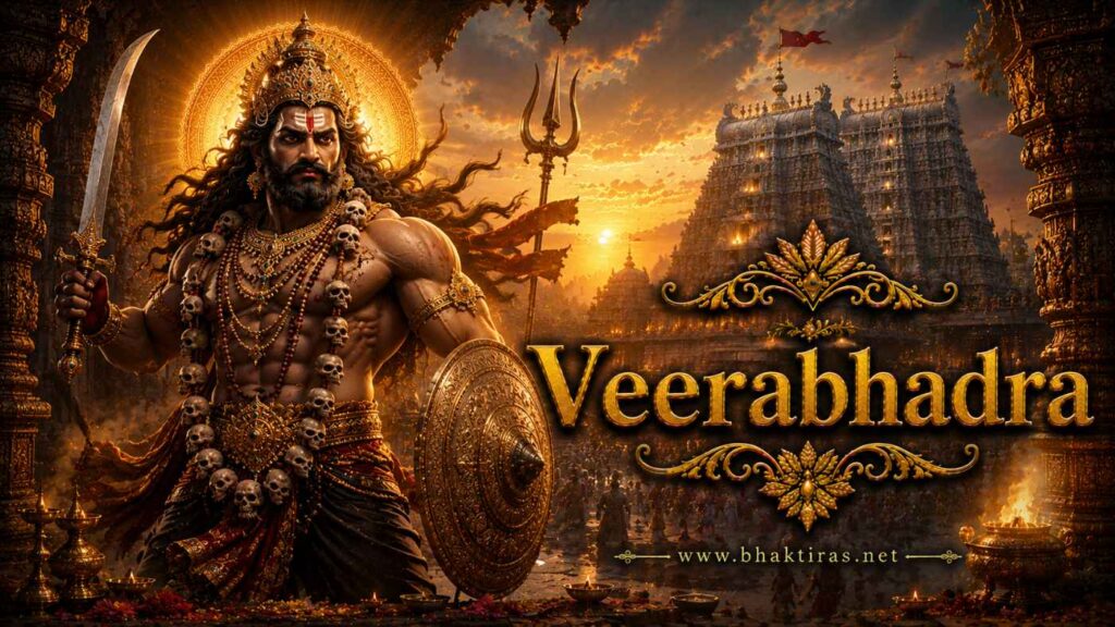 Veerabhadra - Hindu deity portrait on Bhaktiras