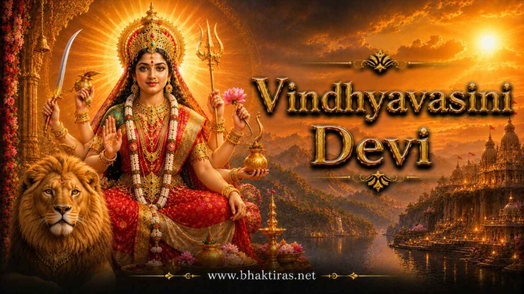 Vindhyavasini Devi - Hindu deity portrait on Bhaktiras