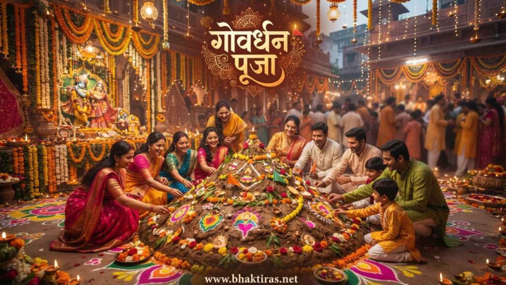 Govardhan Puja celebration in India