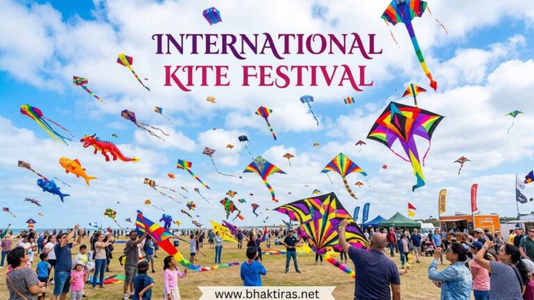 International Kite Festival celebration in India