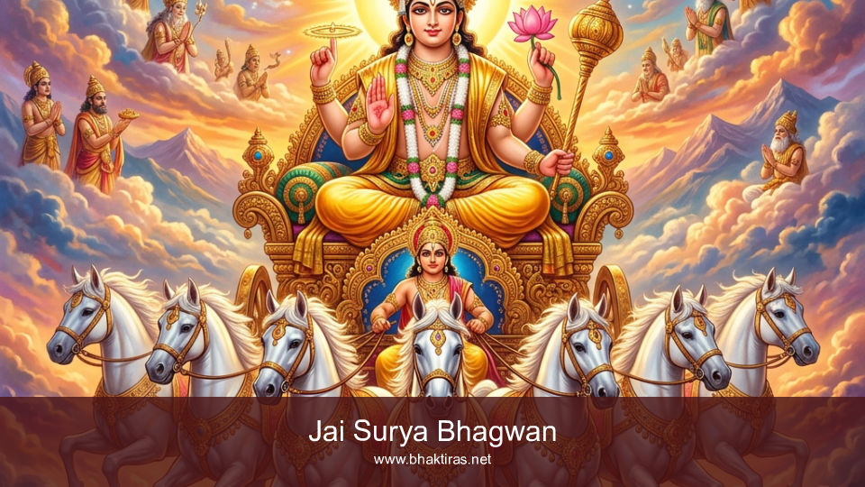 Jai Surya Bhagwan - Radiant Surya Dev on Chariot