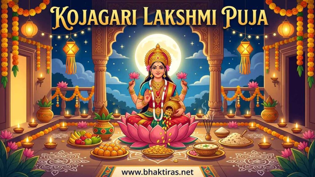 Kojagari Lakshmi Puja celebration in India