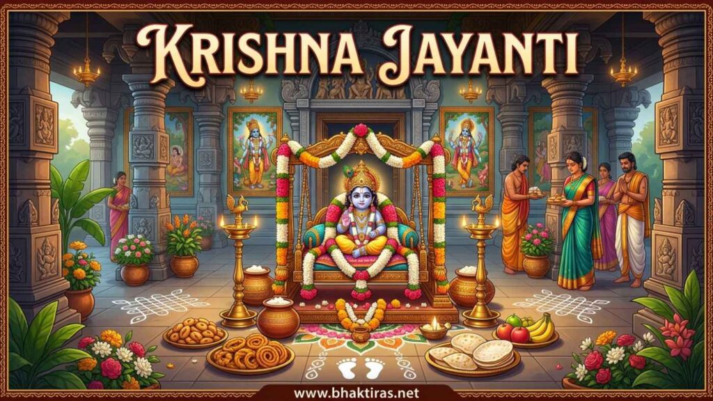Krishna Jayanti in Tamil Nadu celebration in India
