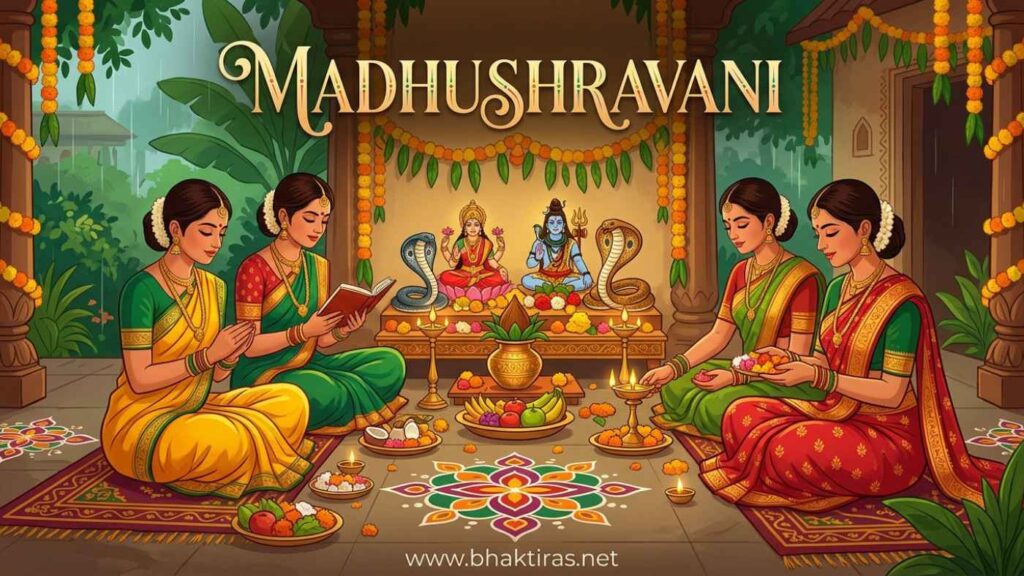 Madhushravani festival celebration in India