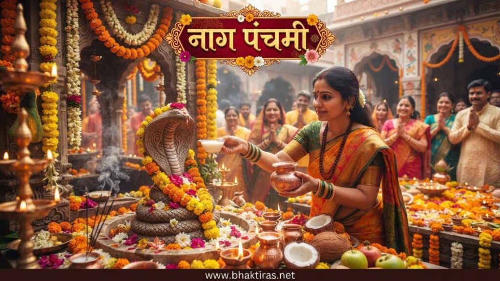 Nag Panchami festival celebration in India