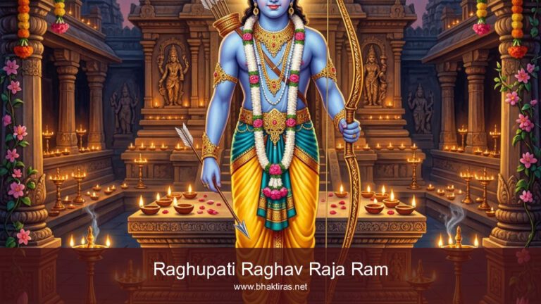Raghupati Raghav Raja Ram - Divine Lord Rama with Bow
