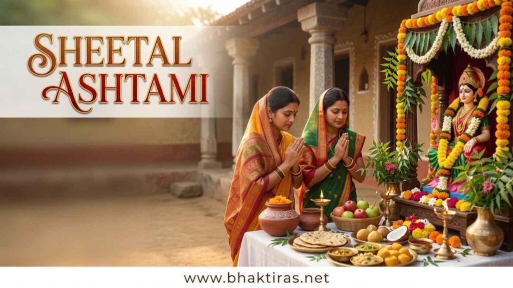 Sheetala Ashtami (Basoda) celebration in India