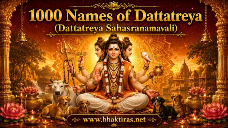1000 Names of Dattatreya - Lord Dattatreya devotional illustration