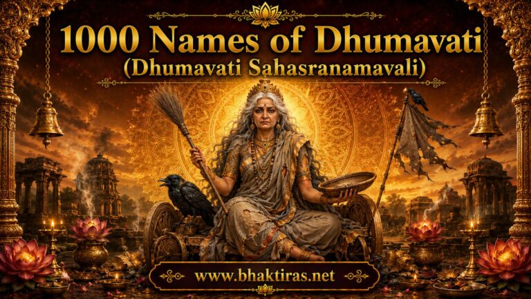 1000 Names of Dhumavati - Goddess Dhumavati devotional illustration