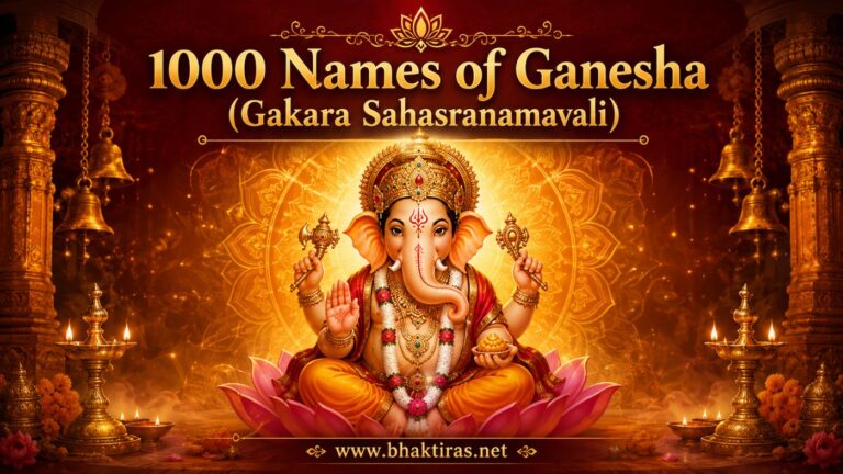 1000 Names of Ganesha - Lord Ganesha devotional illustration