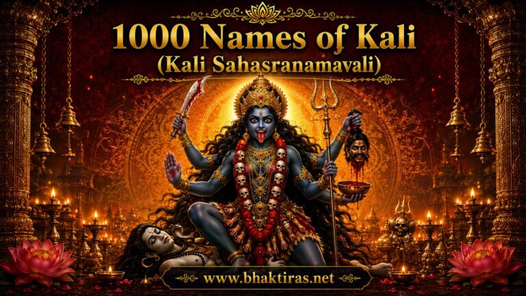 1000 Names of Kali - Goddess Kali devotional illustration