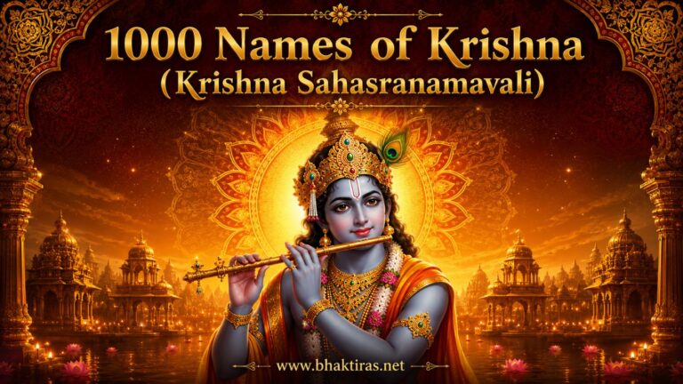 1000 Names of Krishna - Lord Krishna devotional illustration