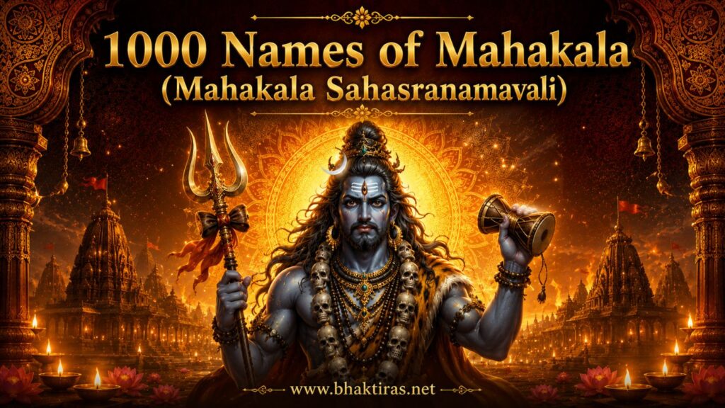 1000 Names of Mahakala - Lord Mahakala devotional illustration