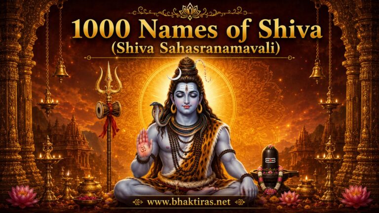 1000 Names of Shiva - Lord Shiva devotional illustration