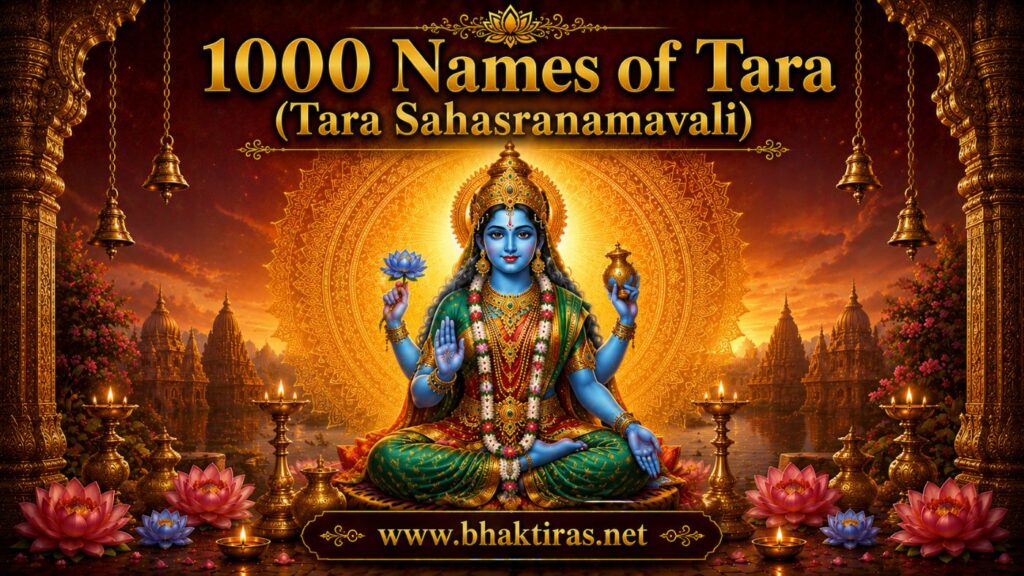 1000 Names of Tara - Goddess Tara devotional illustration