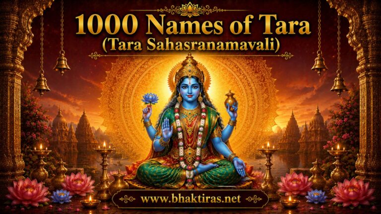 1000 Names of Tara - Goddess Tara devotional illustration