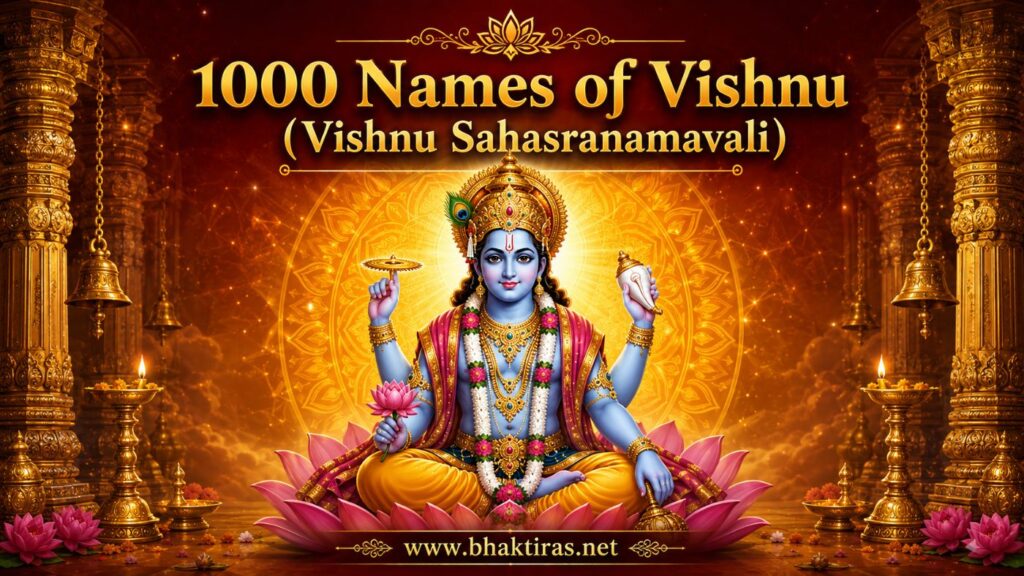 1000 Names of Vishnu - Lord Vishnu devotional illustration