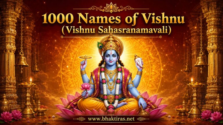 1000 Names of Vishnu - Lord Vishnu devotional illustration