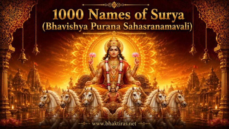 1000 Names of Surya - Lord Surya devotional illustration