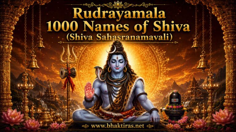Rudrayamala 1000 Names of Shiva - Lord Shiva devotional illustration
