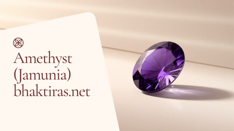 Amethyst (Jamunia) gemstone