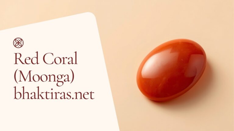 Red Coral (Moonga) gemstone